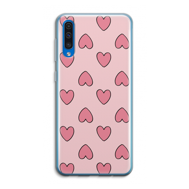 Ondersteboven verliefd: Samsung Galaxy A50 Transparant Hoesje