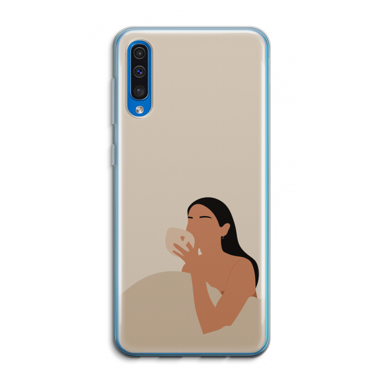 Fresh coffee: Samsung Galaxy A50 Transparant Hoesje