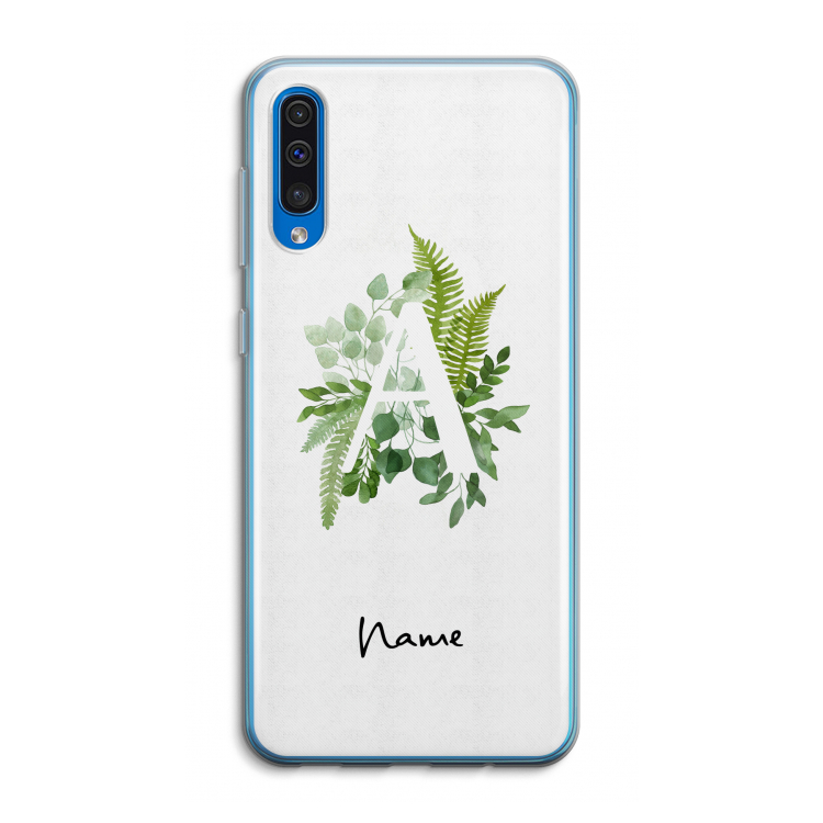 Green Brush: Samsung Galaxy A50 Transparant Hoesje