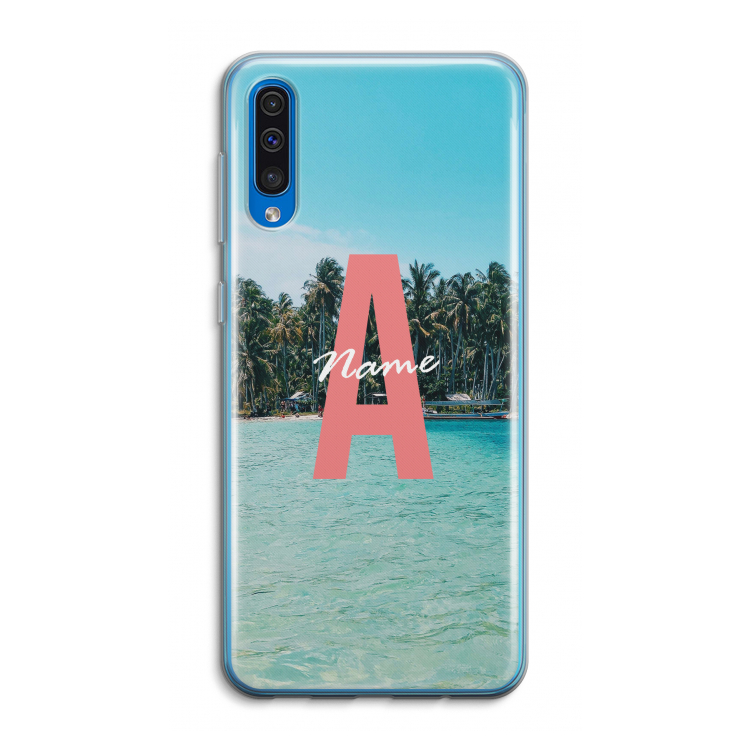 Pacific Dream: Samsung Galaxy A50 Transparant Hoesje