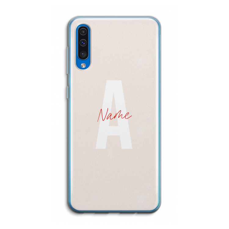 Strawberry Milkshake: Samsung Galaxy A50 Transparant Hoesje