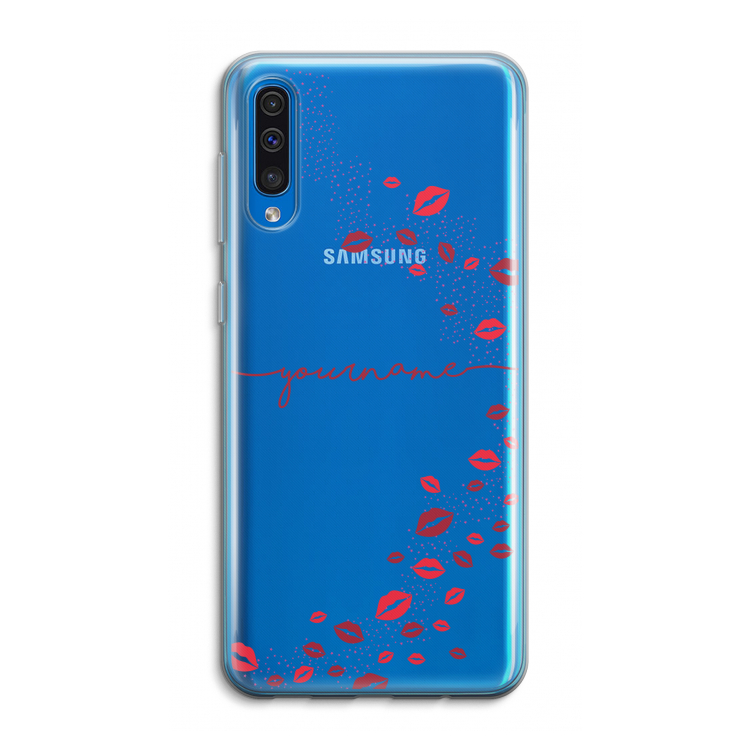 Kusjes: Samsung Galaxy A50 Transparant Hoesje