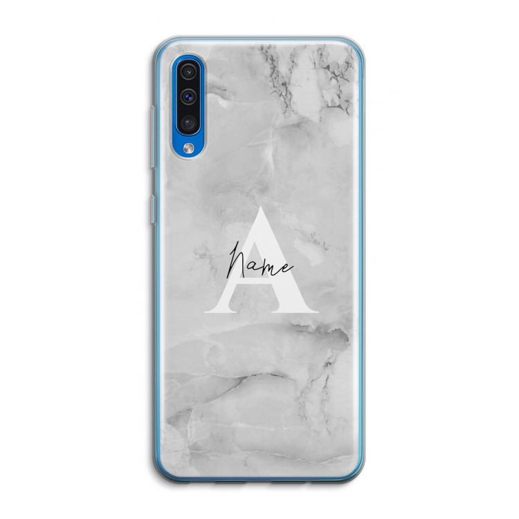 Ivory Marble: Samsung Galaxy A50 Transparant Hoesje