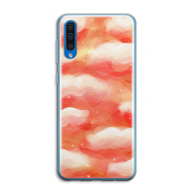 Lichte Wolken: Samsung Galaxy A50 Transparant Hoesje