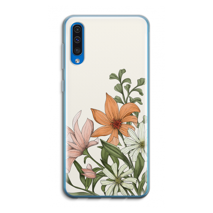 Floral bouquet: Samsung Galaxy A50 Transparant Hoesje