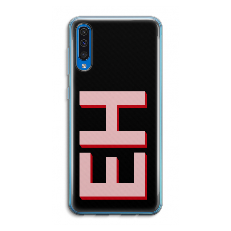 Monogram: Samsung Galaxy A50 Transparant Hoesje