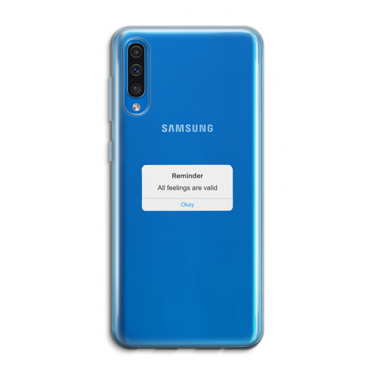 Reminder: Samsung Galaxy A50 Transparant Hoesje