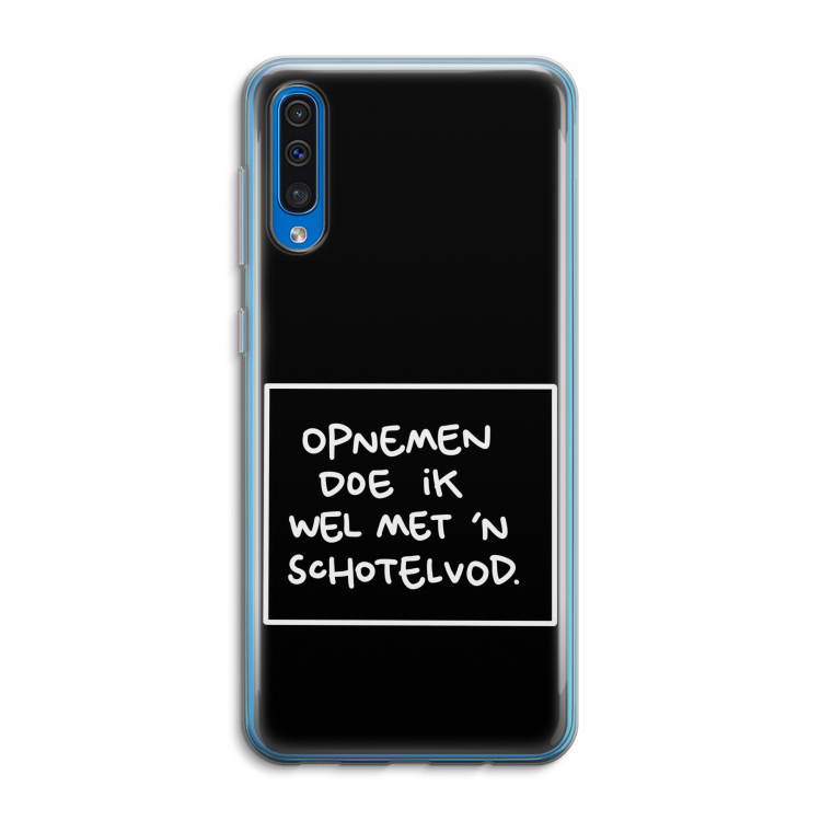 Schotelvod: Samsung Galaxy A50 Transparant Hoesje