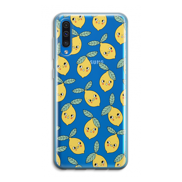 Citroenen: Samsung Galaxy A50 Transparant Hoesje