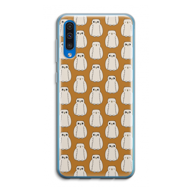 Uilen: Samsung Galaxy A50 Transparant Hoesje