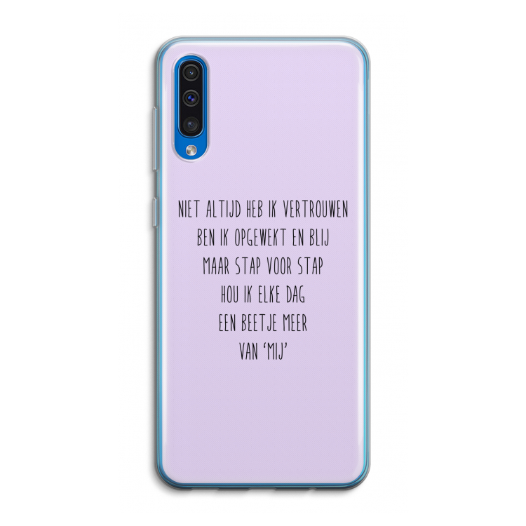 Zelfvertrouwen: Samsung Galaxy A50 Transparant Hoesje