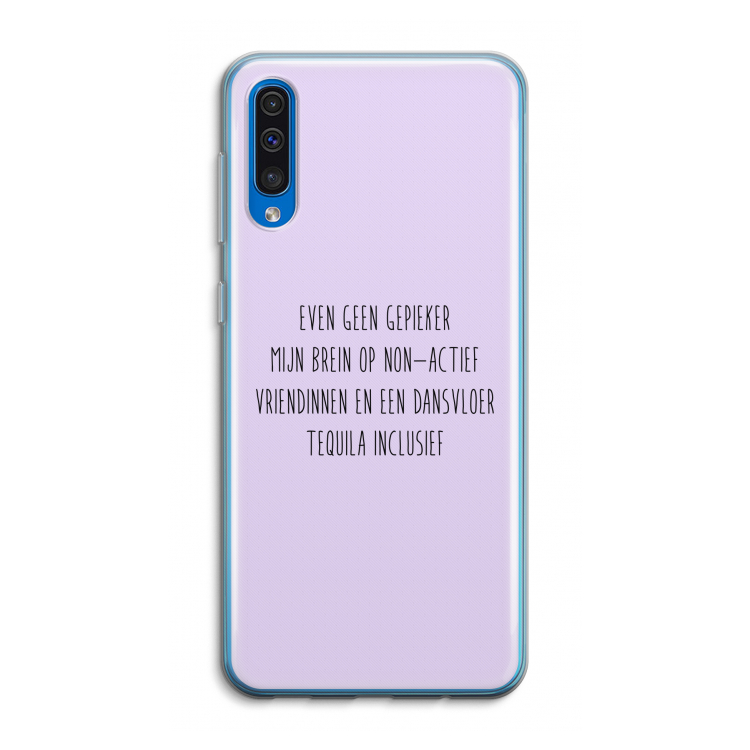 Tequila: Samsung Galaxy A50 Transparant Hoesje