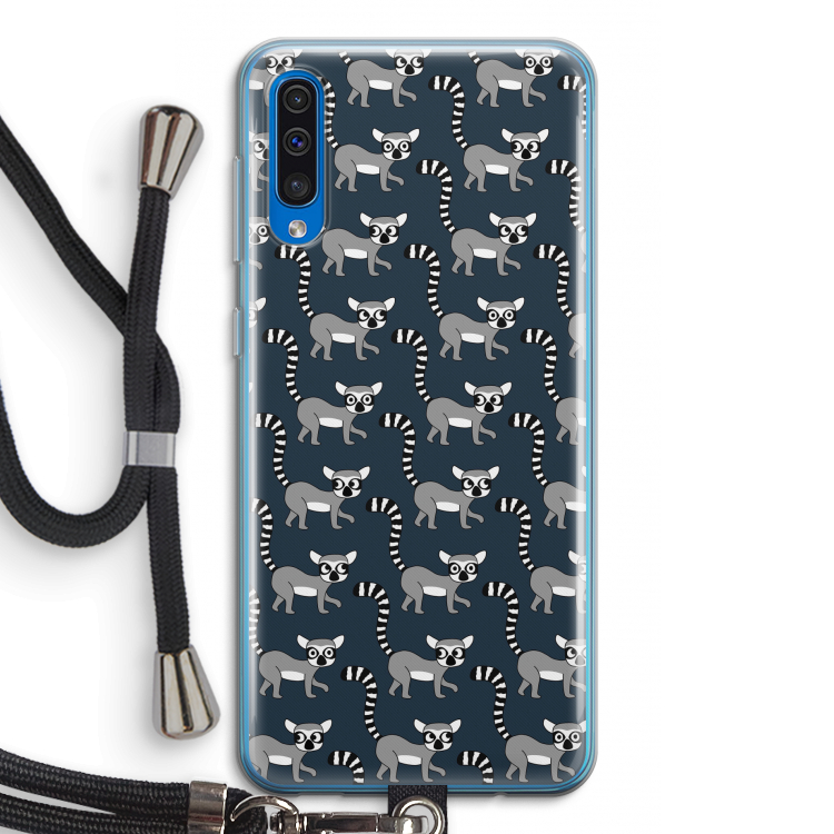 Makis: Samsung Galaxy A50 Transparant Hoesje met koord