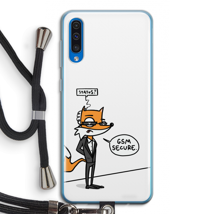 GSM secure: Samsung Galaxy A50 Transparant Hoesje met koord