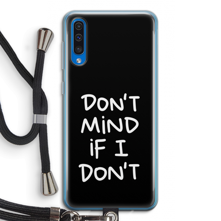 Don't Mind: Samsung Galaxy A50 Transparant Hoesje met koord