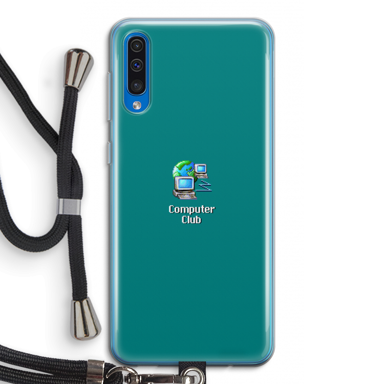 Win98: Samsung Galaxy A50 Transparant Hoesje met koord