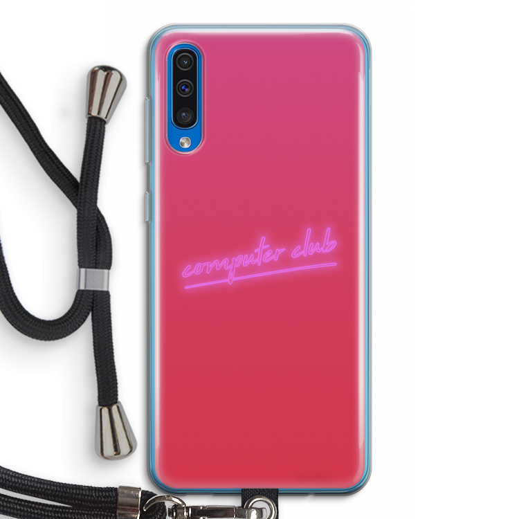 Vice Glow: Samsung Galaxy A50 Transparant Hoesje met koord