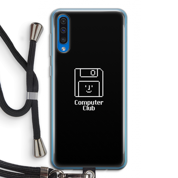 Hello: Samsung Galaxy A50 Transparant Hoesje met koord