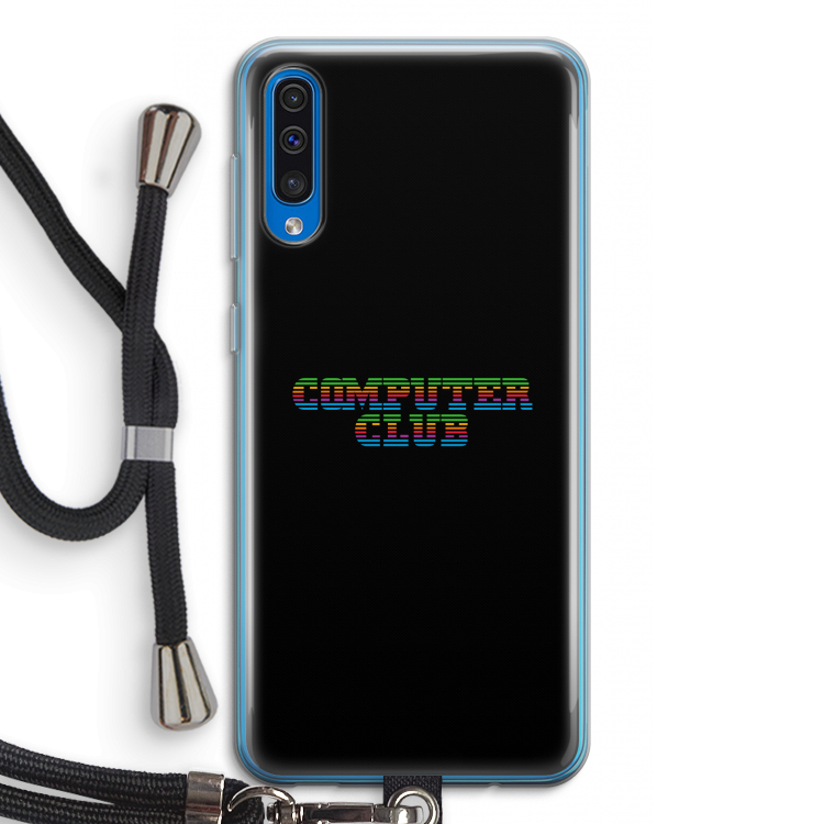 Retro: Samsung Galaxy A50 Transparant Hoesje met koord