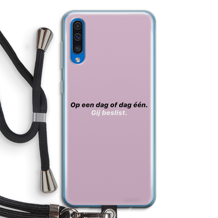 gij beslist: Samsung Galaxy A50 Transparant Hoesje met koord