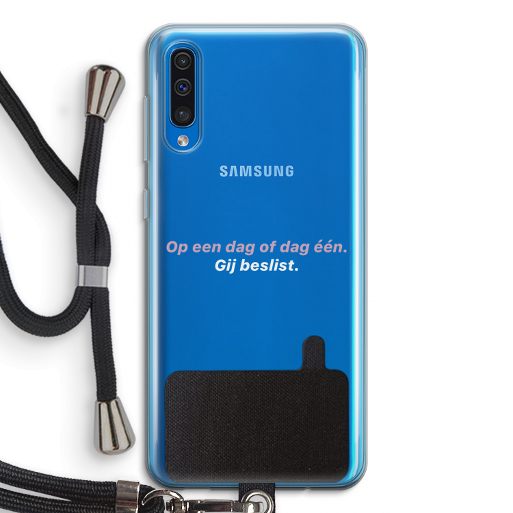 gij beslist: Samsung Galaxy A50 Transparant Hoesje met koord