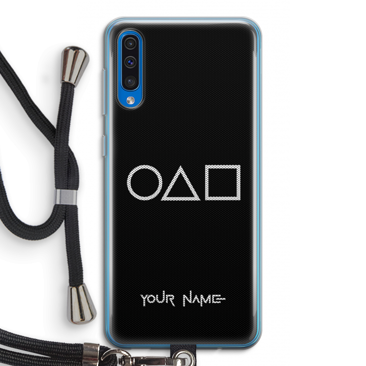 Squid Game: Samsung Galaxy A50 Transparant Hoesje met koord