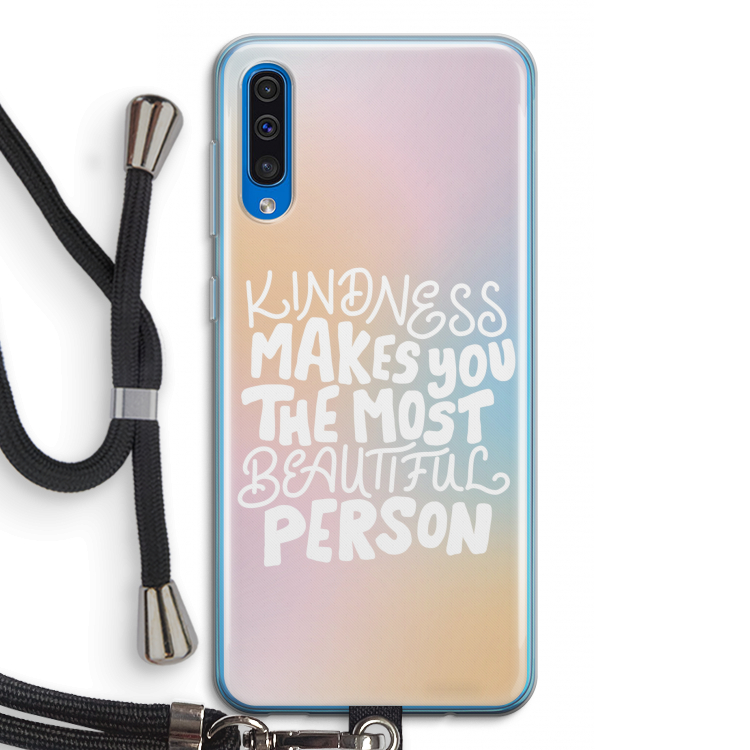 The prettiest: Samsung Galaxy A50 Transparant Hoesje met koord