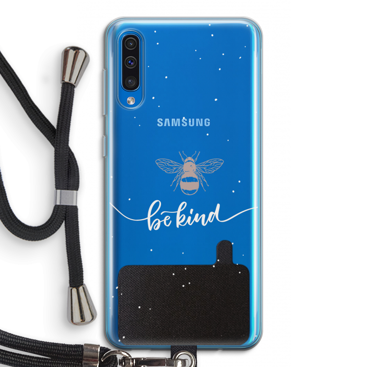 Be(e) kind: Samsung Galaxy A50 Transparant Hoesje met koord
