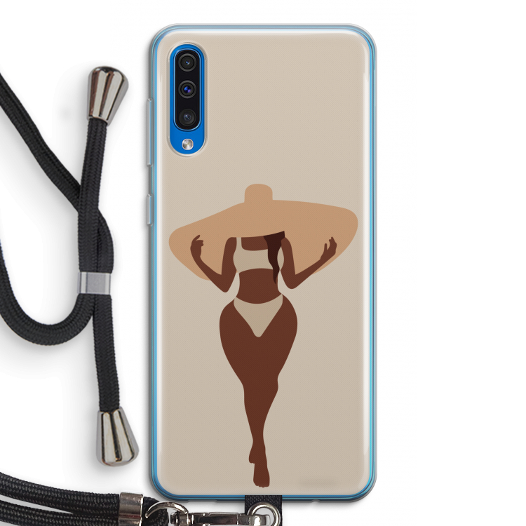 Let's get salty: Samsung Galaxy A50 Transparant Hoesje met koord