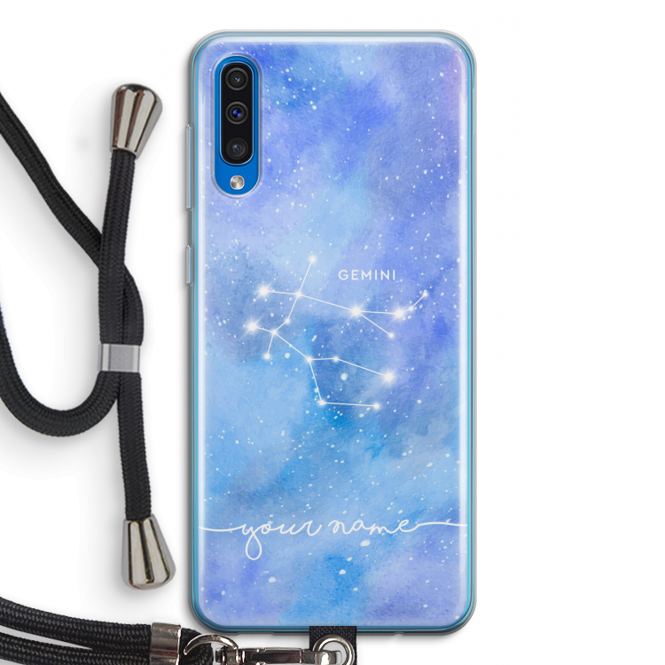 Sterrenbeeld - Licht: Samsung Galaxy A50 Transparant Hoesje met koord