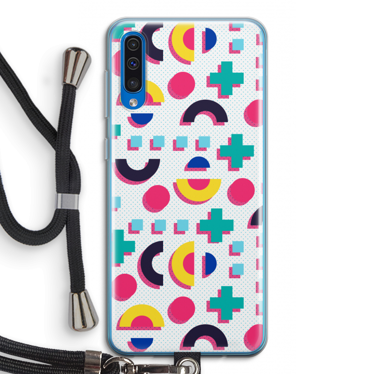 8-bit N°2: Samsung Galaxy A50 Transparant Hoesje met koord
