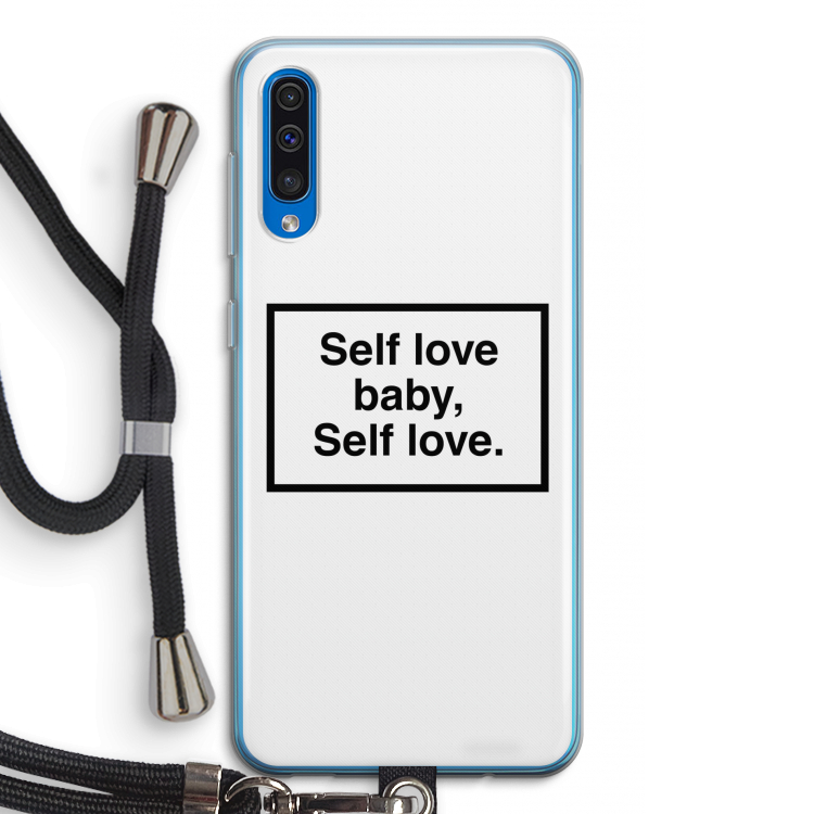 Self love: Samsung Galaxy A50 Transparant Hoesje met koord