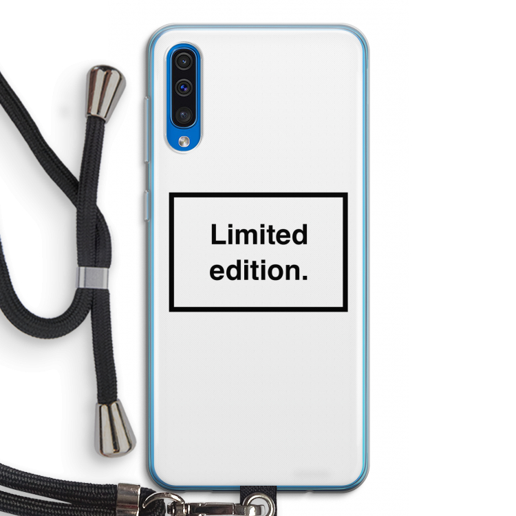 Limited edition: Samsung Galaxy A50 Transparant Hoesje met koord