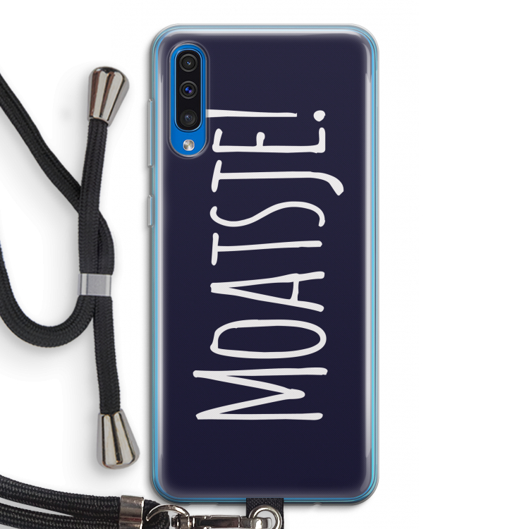 Moatsje!: Samsung Galaxy A50 Transparant Hoesje met koord