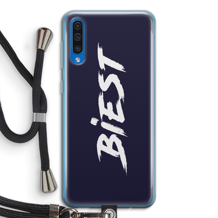 Biest: Samsung Galaxy A50 Transparant Hoesje met koord