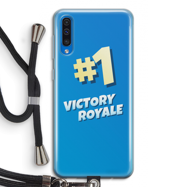 Victory Royale: Samsung Galaxy A50 Transparant Hoesje met koord