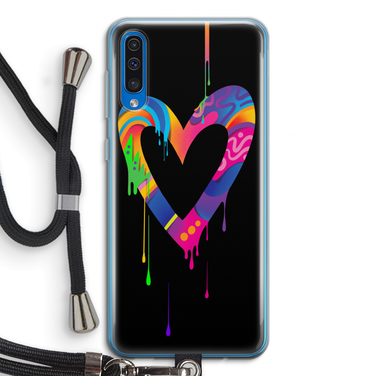 Melts My Heart: Samsung Galaxy A50 Transparant Hoesje met koord