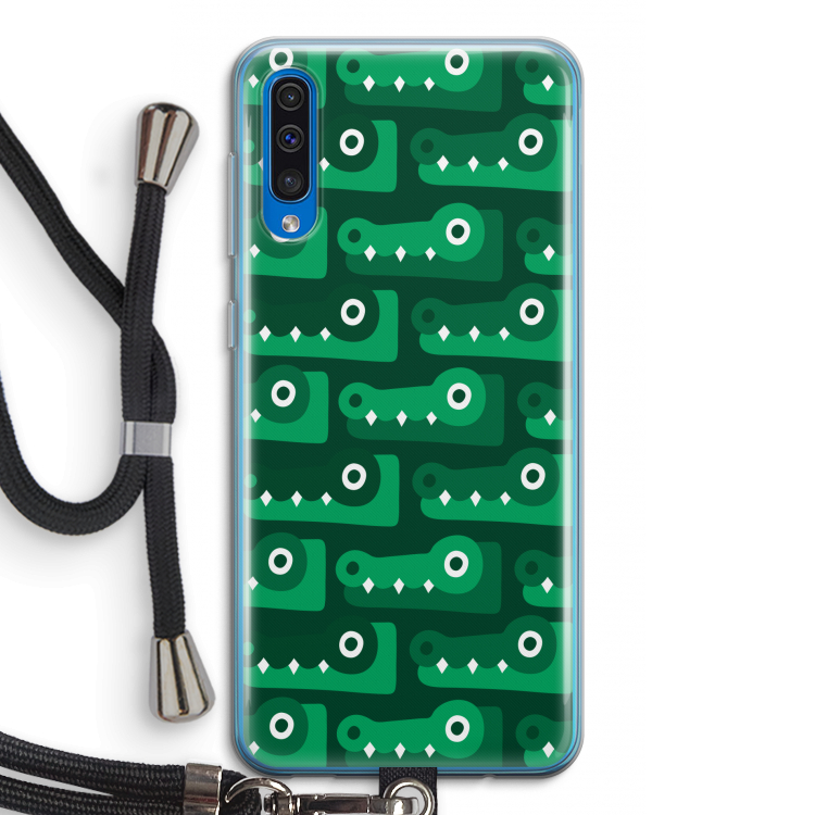 Crocs: Samsung Galaxy A50 Transparant Hoesje met koord