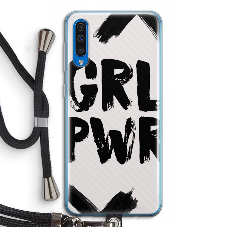 Girl Power #2: Samsung Galaxy A50 Transparant Hoesje met koord