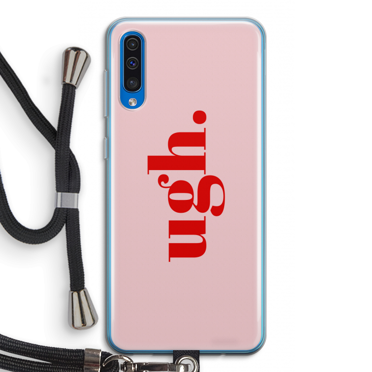 Ugh: Samsung Galaxy A50 Transparant Hoesje met koord