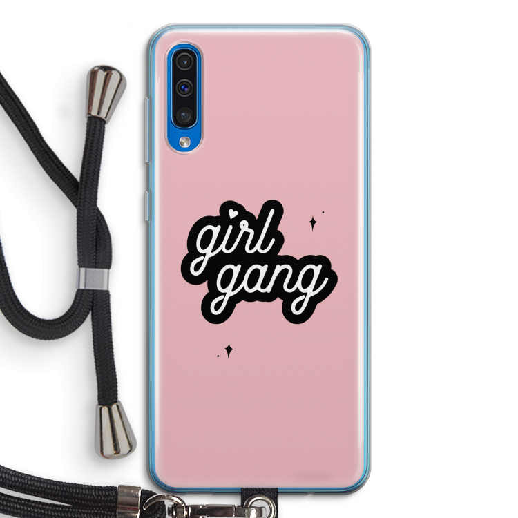Girl Gang: Samsung Galaxy A50 Transparant Hoesje met koord