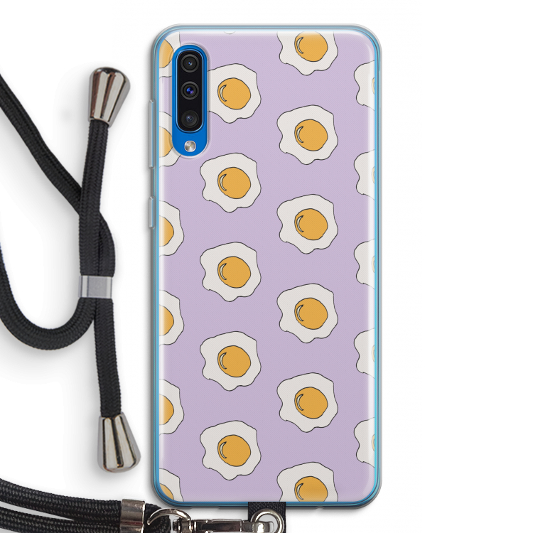 Bacon to my eggs #1: Samsung Galaxy A50 Transparant Hoesje met koord