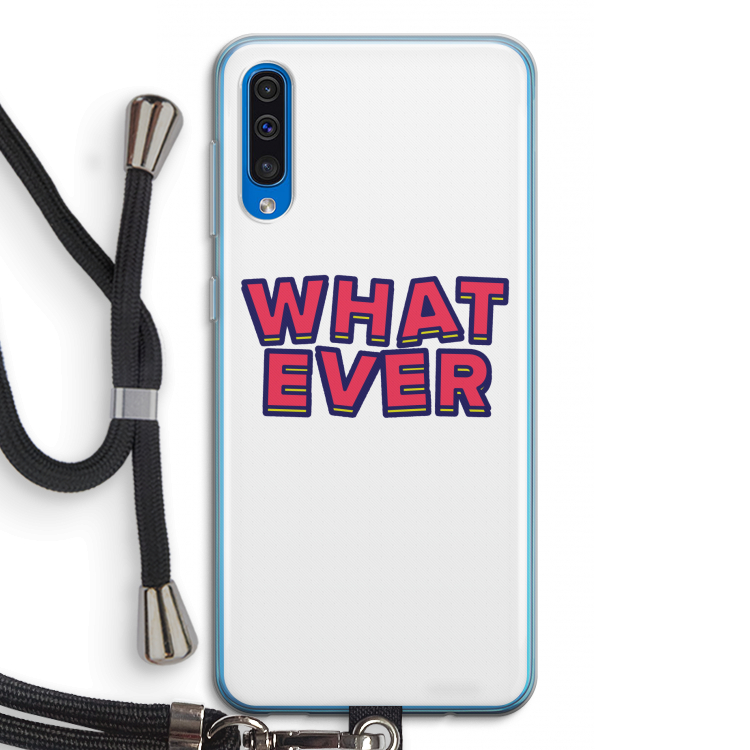 Whatever: Samsung Galaxy A50 Transparant Hoesje met koord