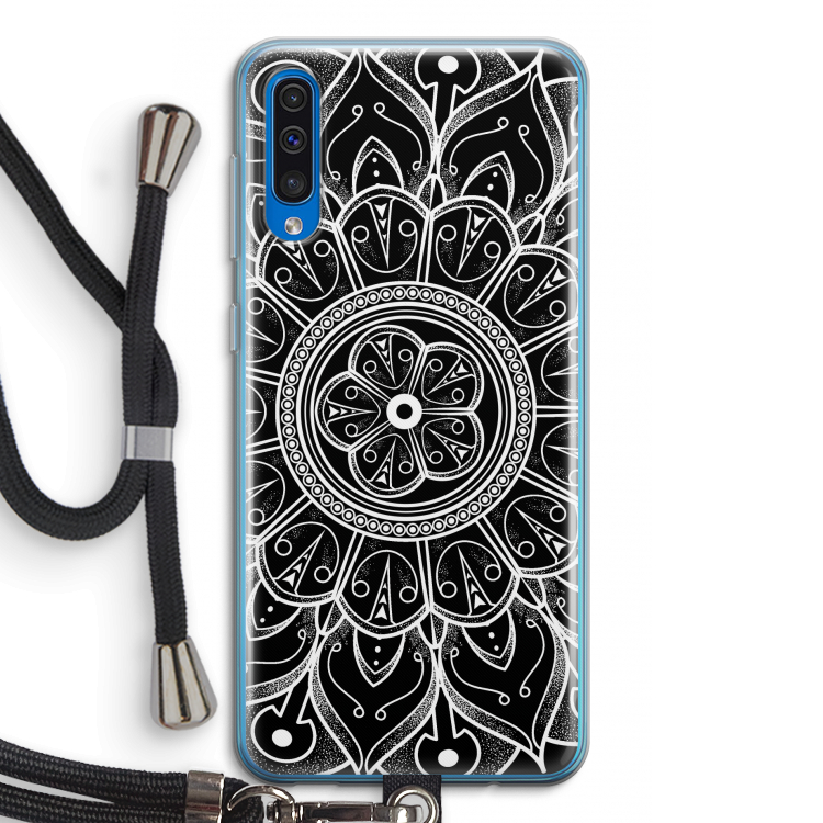 Roses Are Red: Samsung Galaxy A50 Transparant Hoesje met koord