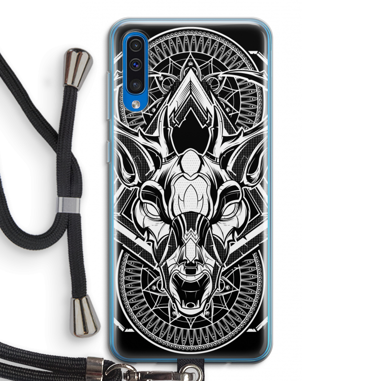 Oh Deer: Samsung Galaxy A50 Transparant Hoesje met koord