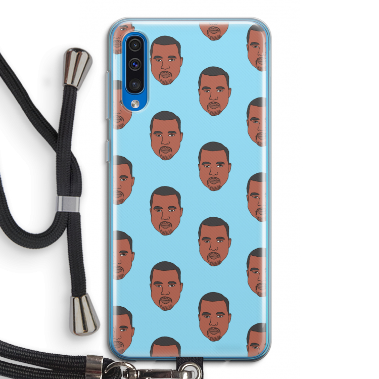 Kanye Call Me?: Samsung Galaxy A50 Transparant Hoesje met koord