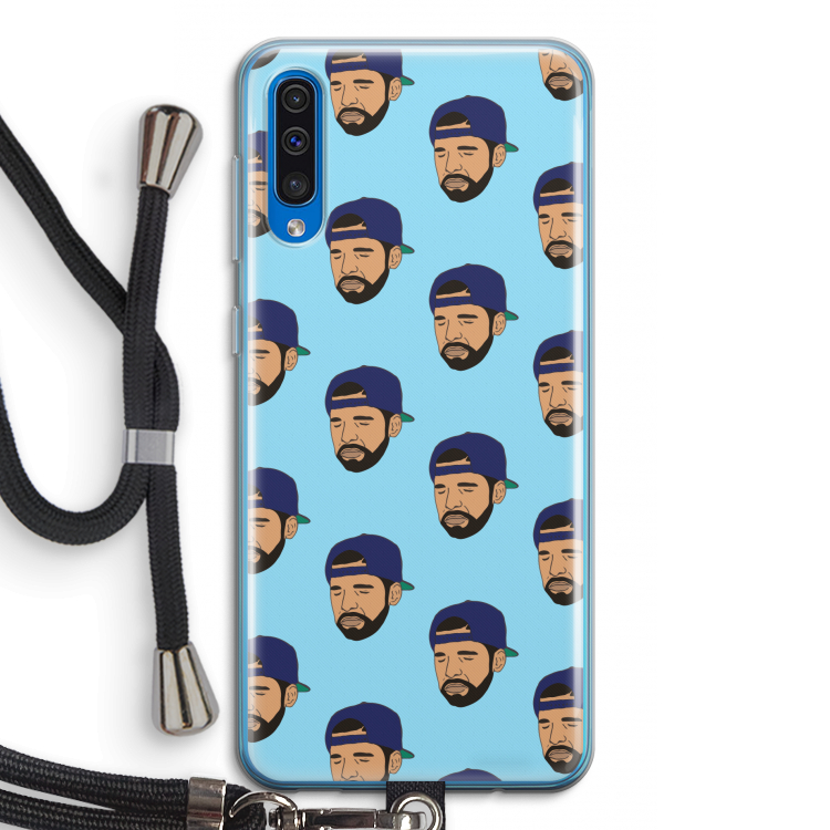 Drake Away: Samsung Galaxy A50 Transparant Hoesje met koord