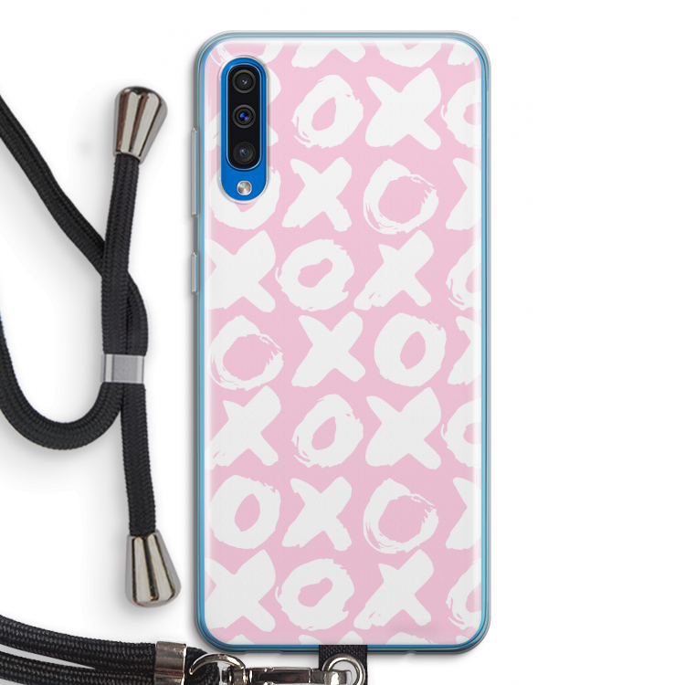 XOXO: Samsung Galaxy A50 Transparant Hoesje met koord
