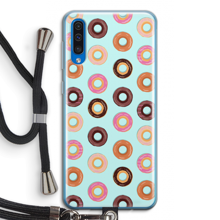 Donuts: Samsung Galaxy A50 Transparant Hoesje met koord