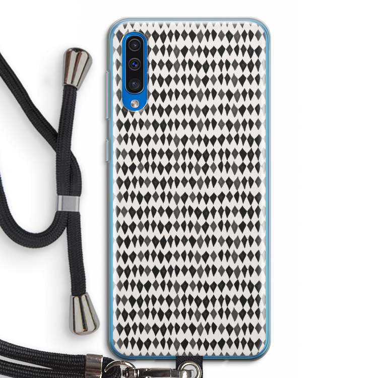 Crazy shapes: Samsung Galaxy A50 Transparant Hoesje met koord